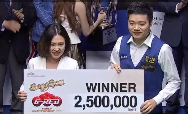 丁俊晖首次获得6红球世锦赛冠军